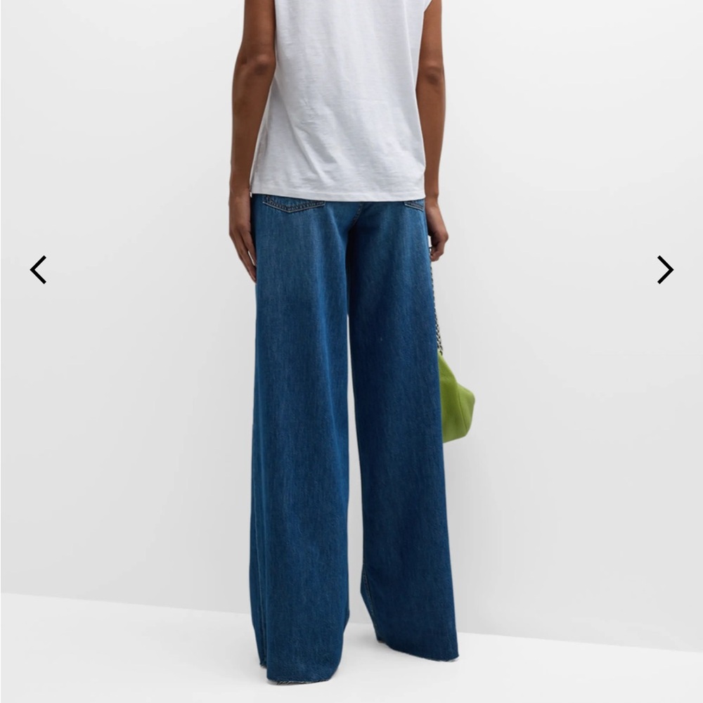 Rag & Bone Otto  featherweight denim wide leg jeans. size 27. Medium denim wash